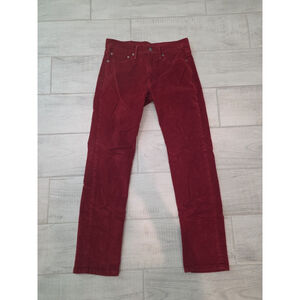 Levi's 511 Men's Size 31x32 Slim Fit Corduroy Red Modern Cords